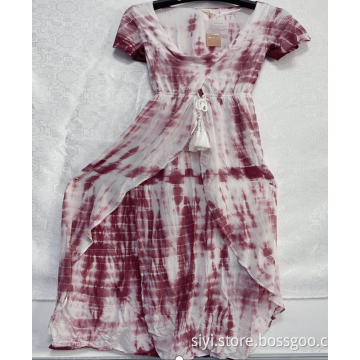 Woman's Rayon V-Neck Dress